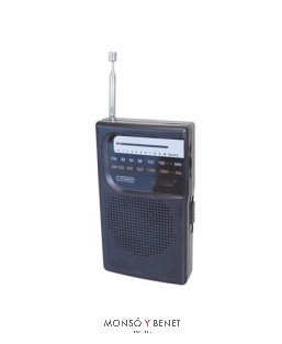 RADIO MINI AM/FM RF-596 VOLUMEN DIAL Y ANTENA TELESCOPICA