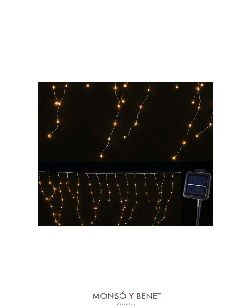 CORTINA SOLAR 300 LED BLANCO CALIDO A30119