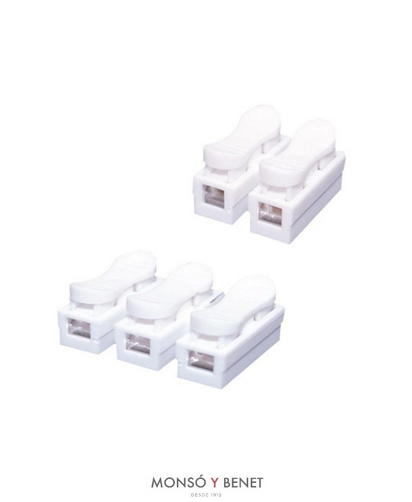 PACK 10 REGLETAS RAPIDAS 3 POLOS 1.5mm RR371 BLANCA