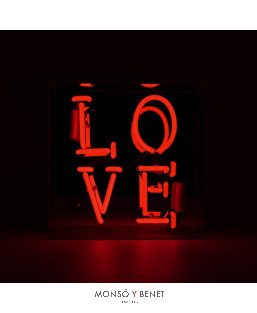 LETRERO DE NEÓN ROTULO ILUMINADO LOVE"" ROJO""""
