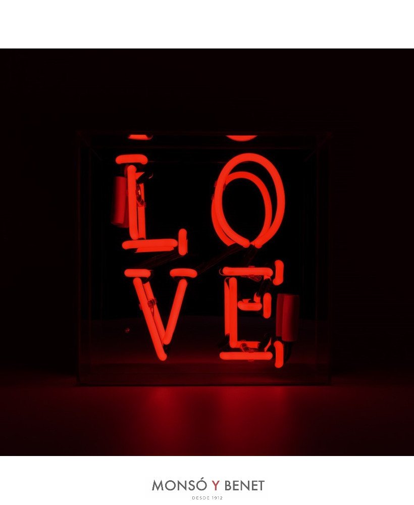 LETRERO DE NEÓN ROTULO ILUMINADO LOVE"" ROJO""""