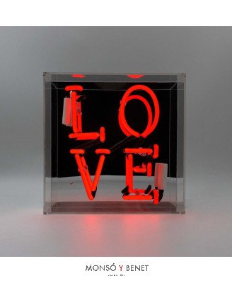 LETRERO DE NEÓN ROTULO ILUMINADO LOVE"" ROJO""""
