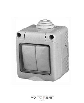 DOBLE CONMUTADOR INTEMPERIE IP44 No. 303