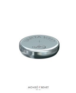PILA RELOJ OXIDO PLATA VARTA V317 - SR516SW - SR62 - 1.55V