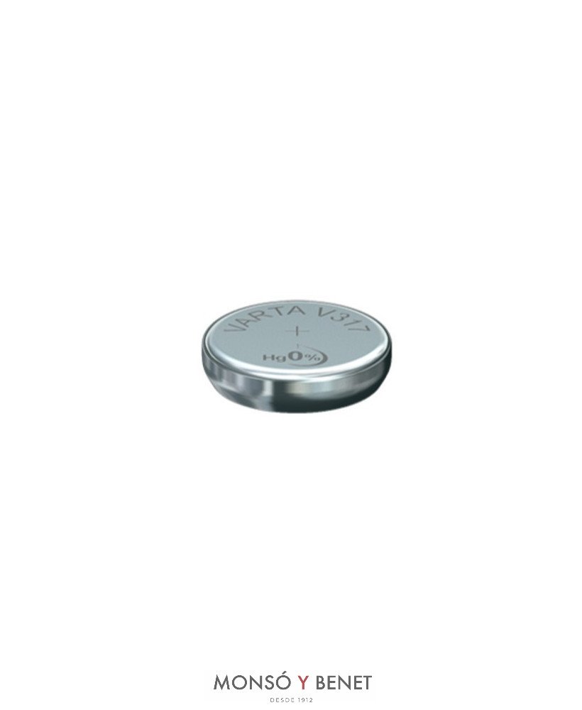 PILA RELOJ OXIDO PLATA VARTA V317 - SR516SW - SR62 - 1.55V