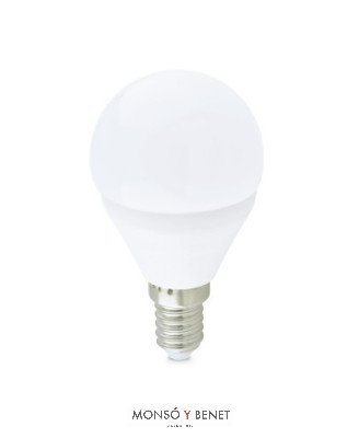 BOMBILLA LED ESFERICA MATE 06ESM3 E14 3000K