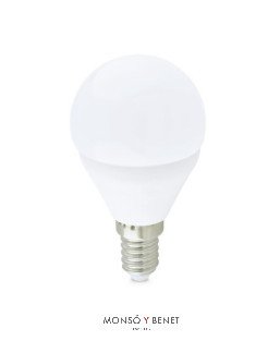 BOMBILLA LED ESFERICA MATE 06ESM3 E14 3000K