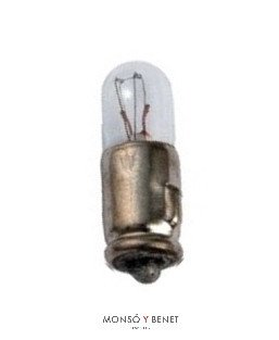 BOMBILLA PILOTO AMPLIFICADOR 6V 200mA. 06200B7 BA7S