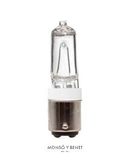 BOMBILLA HALOGENA BAYONETA 230V 70W BA15D