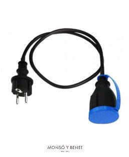 PROLONGADOR INTEMPERIE 3 METROS 3x1.5 IP44 18IP3N NEGRA