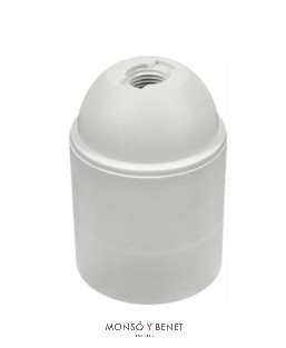 PORTALAMPARAS No. 3507 TORNILLO BLANCO