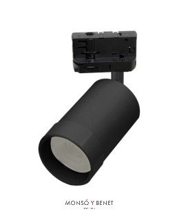 FOCO CARRIL COB LED 24W. PC314 NEGRO 20 a 50 g 4500K