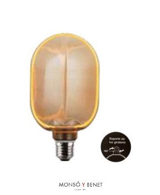 BOMBILLA LED GLOBO DISCO 100 HALO AMBAR 4GH10AM E27 1800K