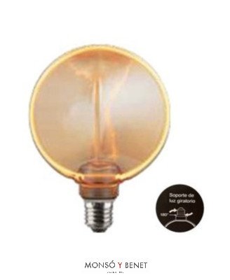 BOMBILLA LED GLOBO DISCO 130 HALO AMBAR 4GH13AM E27 1800K