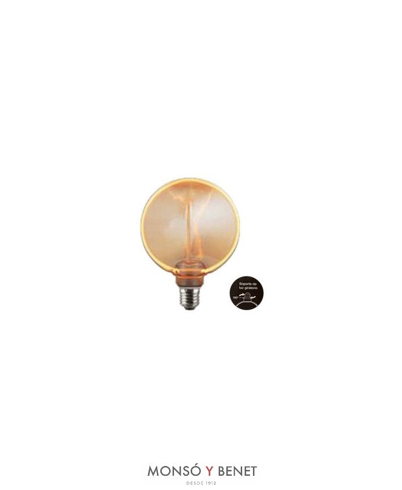 BOMBILLA LED GLOBO DISCO 130 HALO AMBAR 4GH13AM E27 1800K