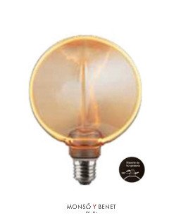 BOMBILLA LED GLOBO DISCO 183 HALO AMBAR 4GH18AM E27 1800K
