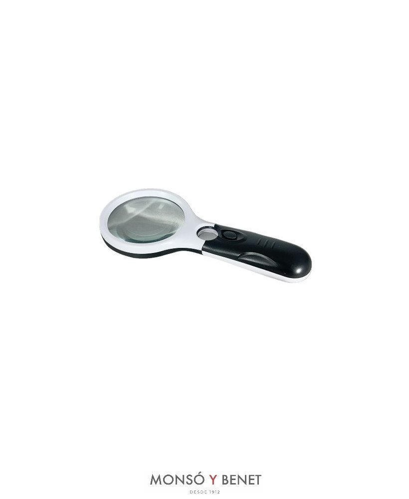 LUPA DOBLE LL-6452 CON MANGO Y LUZ LED