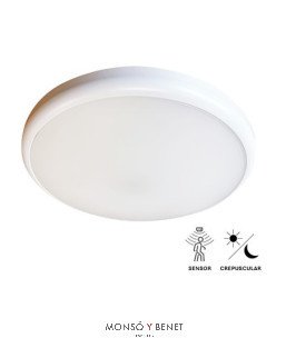 PLAFON LED 16W. PS-342 CCT SENSOR PRESENCIA Y CREPUSCULAR