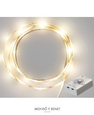 KIT TIRA LED SENSOR USB 1 METRO KUS-100 N BLANCO 4000K