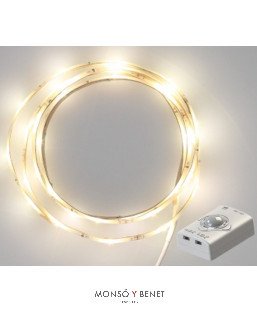 KIT TIRA LED SENSOR USB 1 METRO KUS-100 N BLANCO 4000K