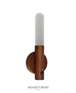 APLIQUE MURAL DETECTOR DE PRESENCIA RECARGABLE BASE-72 M