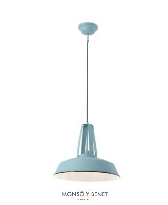 COLGANTE CAMPANA VINTAGE CA-7704 Z AZUL CLARO