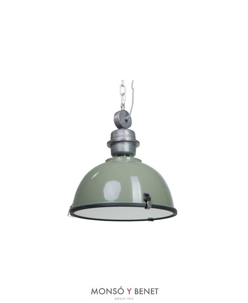COLGANTE CAMPANA VINTAGE CON TAPA VIDRIO CA-7586 G GRIS VER