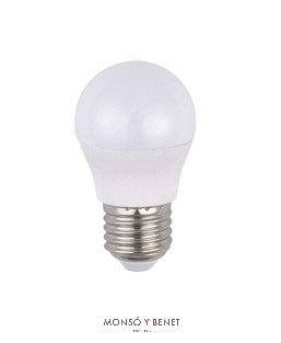 BOM.LED ESFERICA 05E1N3 BITENSION 100/240V E27 2700K