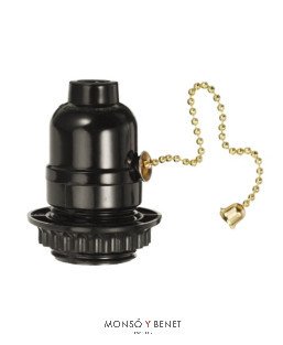 PORTALAMPARAS CADENA No. 2168 NEGRO