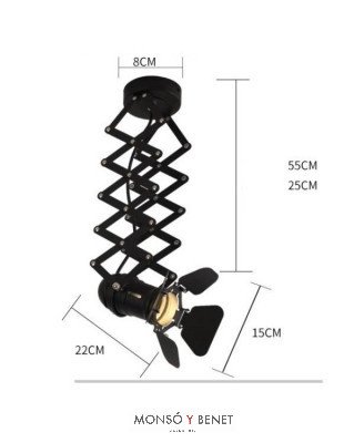 COLGANTE METAL BALLESTA LC-232 NG