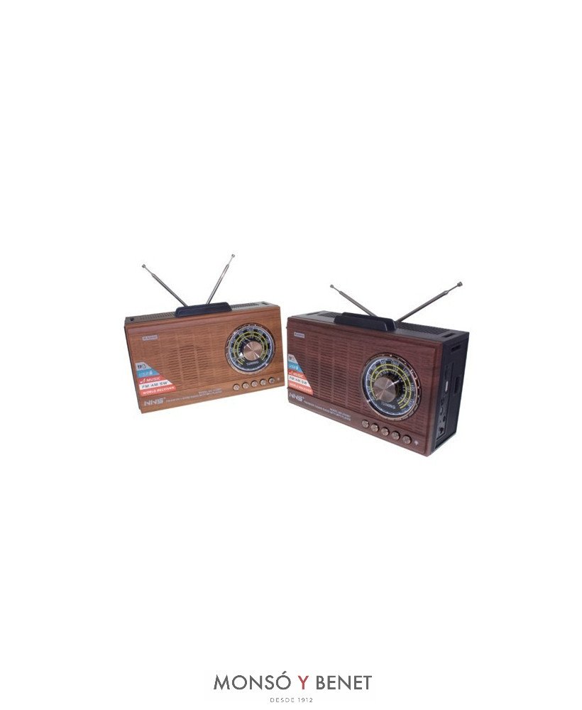 RADIO RETRO AM-FM-SW USB + TF + BT NS-23-BT