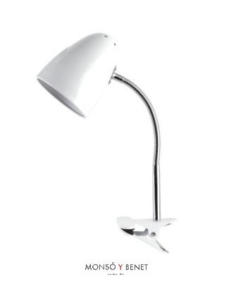 FLEXO PINZA E27 FP-2445 B BLANCO