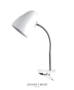 FLEXO PINZA E27 FP-2445 B BLANCO