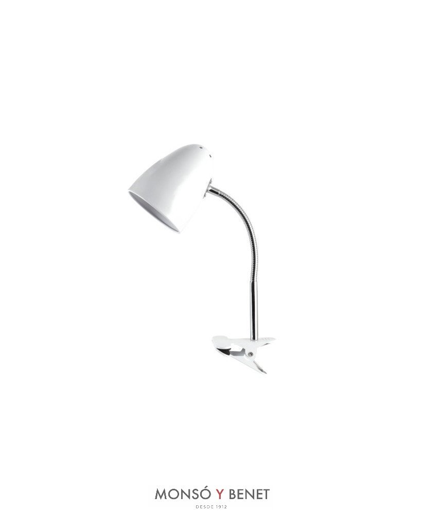 FLEXO PINZA E27 FP-2445 B BLANCO