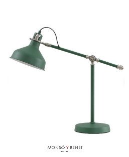 LAMPARA SOBREMESA VINTAGE LS-2427 V VERDE