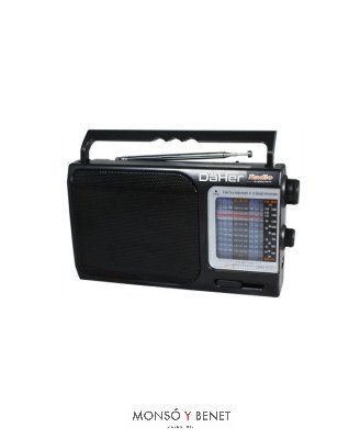 RADIO PORTATIL AM/FM/SW1-9-12 PILAS O 230V RF-355 CON ANTENA