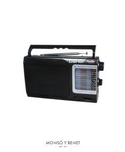 RADIO PORTATIL AM/FM/SW1-9-12 PILAS O 230V RF-355 CON ANTENA