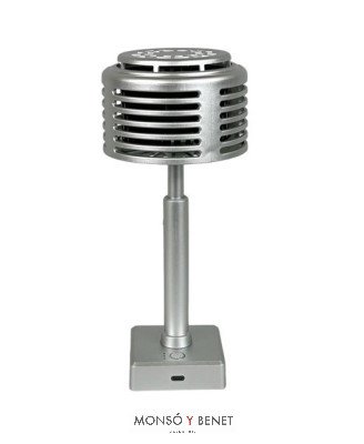 VU9338P - Ventilador sobremesa plata 360º recargable