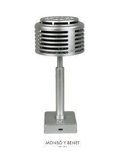 VU9338P - Ventilador sobremesa plata 360º recargable