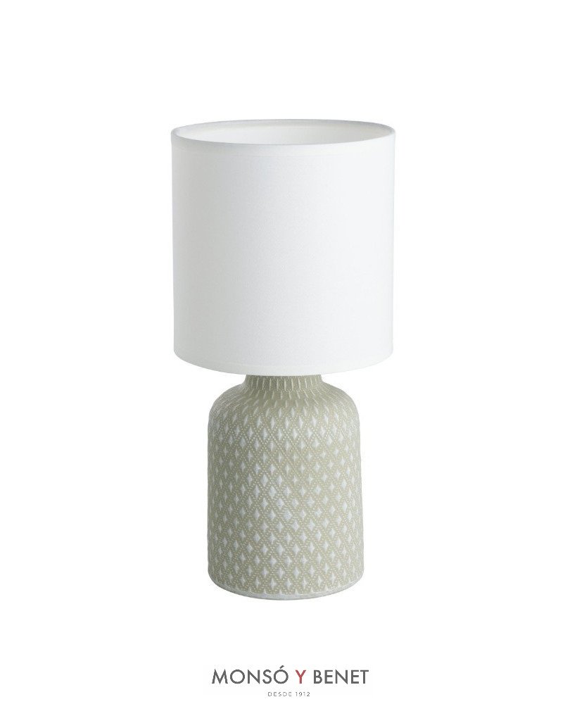 LAMPARA SOBREMESA 97774 GRIS CLARO