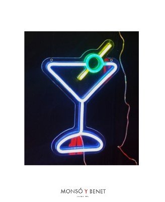 CARTEL NEON LED COCKTAIL DL-2228 USB A