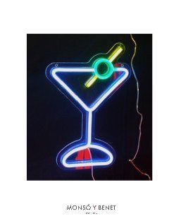 CARTEL NEON LED COCKTAIL DL-2228 USB A