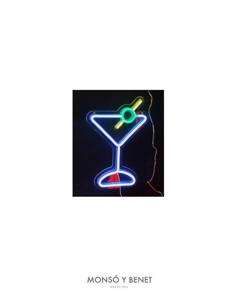 CARTEL NEON LED COCKTAIL DL-2228 USB A