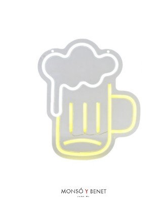 CARTEL NEON LED JARRA CERVEZA DL-2229 USB A