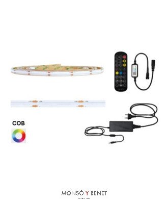 KIT RGB 5M TIRA LED DIGITAL WIFI + MANDO K-500-RGB IC