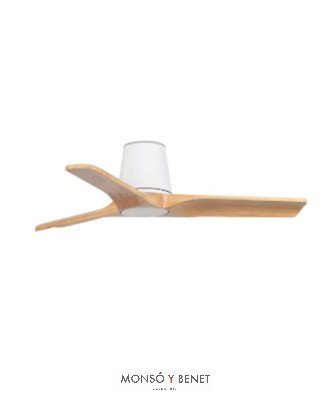 HEYWOOD TUB S Ø900MM BLANCO 3 PALAS MADERA CLARA