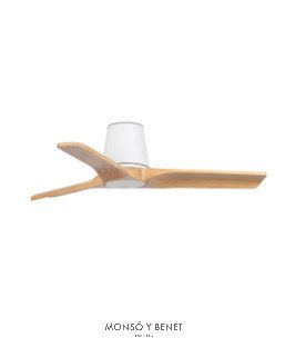 HEYWOOD TUB S Ø900MM BLANCO 3 PALAS MADERA CLARA