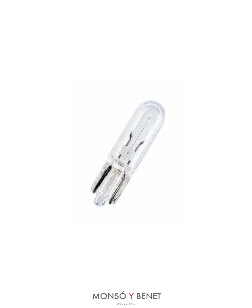 BOMBILLA AUTO CUÑA WEDGE T05 5x20mm 6V 1.2W W2x4.6d