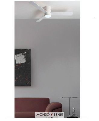 VENTILADOR CON LUZ LED 24W CCT Ø132cm BLANCO VT-680 B 32m2