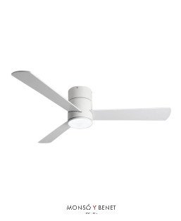 VENTILADOR CON LUZ LED 24W CCT Ø132cm BLANCO VT-680 B 32m2